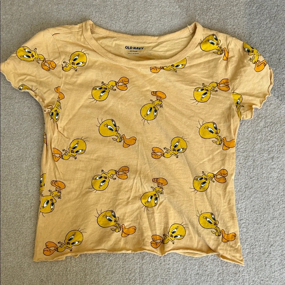 Old Navy Kids Tweety Bird Tee - Yellow